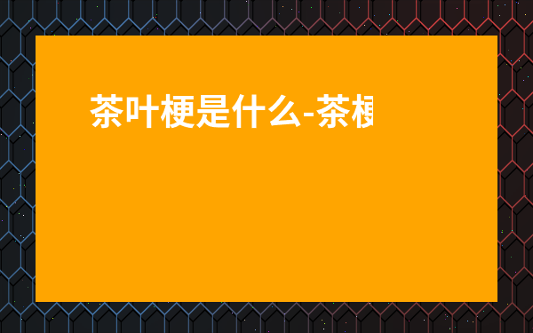 茶葉梗是什么-茶梗去味包是干什么用的